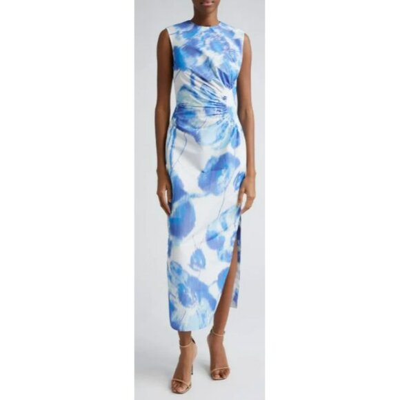 Lela Rose $1890 Julia Floral Sleeveless Maxi Dress NWT Size XL 14 - Picture 1 of 11